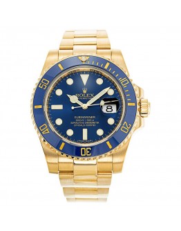 Rolex Submariner Blue Dial Gold 116618LB