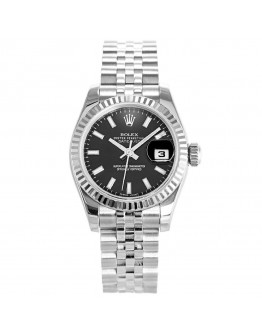 Rolex Datejust Black Ladies 179174