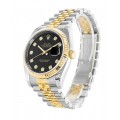 Rolex Datejust Two Tone Black