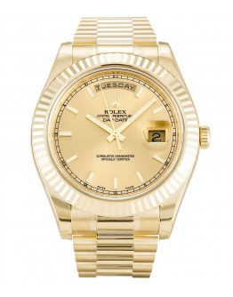 Rolex Day-Date II Champagne Dial 218238