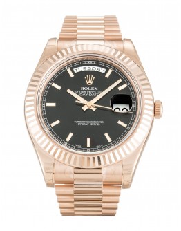 Rolex Day-Date II Black Dial 218235