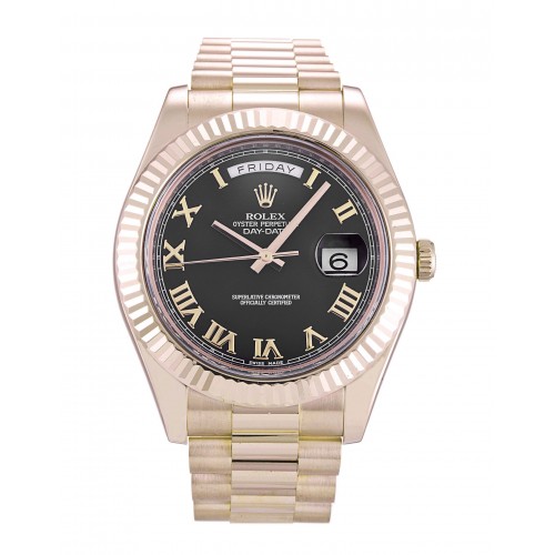 Rolex Day-Date II Black Dial 218235