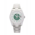 Rolex Day-Date Green and Silver Dial 118346