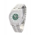 Rolex Day-Date Green and Silver Dial 118346