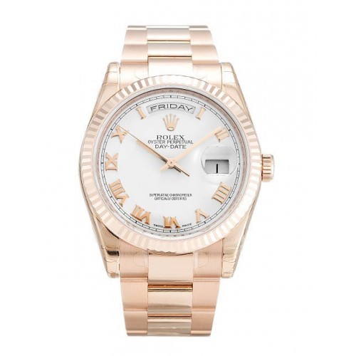 Rolex Day-Date White Dial 118235