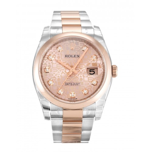 Rolex Datejust Rose Dial 116201