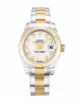 Rolex Datejust Lady White Diamond Dial 179173