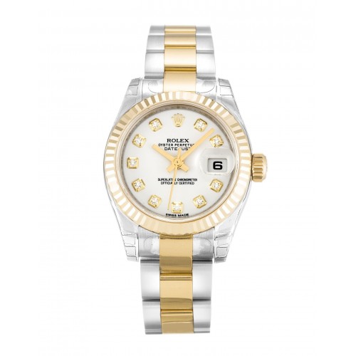 Rolex Datejust Lady White Diamond Dial 179173