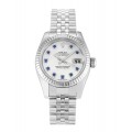 Rolex Datejust Lady Pearl-White & Sapphire Dial 179174