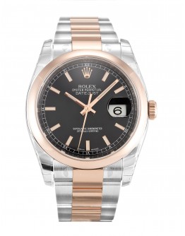Rolex Datejust Black Baton Dial 116201