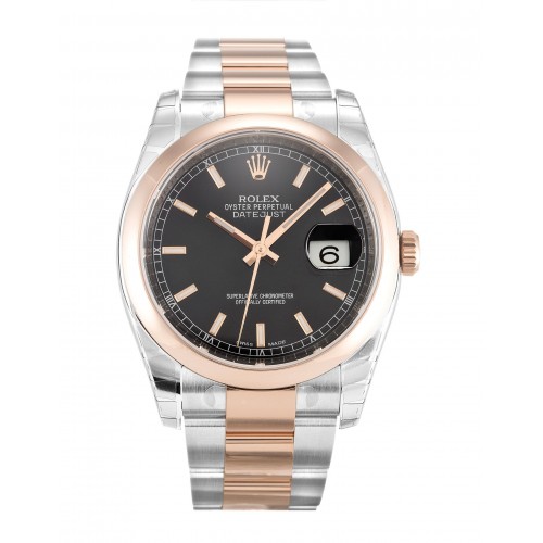 Rolex Datejust Black Baton Dial 116201 Rolex Datejust Black Baton Dial 116201
