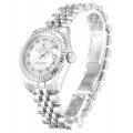 Rolex Datejust Lady Silver Diamond Dial 179174