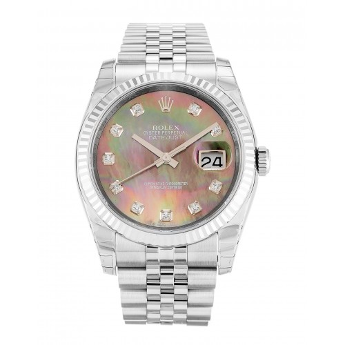 Rolex Datejust Pearl Black-Diamond Dial 116234