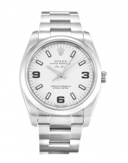 Rolex Air-King White Quarter Arabic 114200