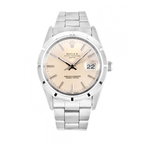 Rolex Oyster Perpetual Date 34mm Silver 15210