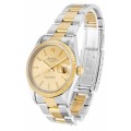 Rolex Oyster Perpetual Date 34mm Champagne 15223