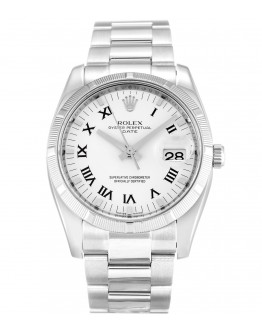 Rolex Oyster Perpetual Date 34mm White 115210