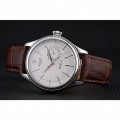 Rolex Cellini White Dial Stainless Steel Case Brown Leather Bracelet 622723