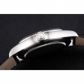 Rolex Cellini Black Dial Stainless Steel Case Black Leather Strap