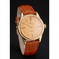 Rolex Cellini Gold Dial Roman Numerals Gold Case Light Brown Leather Strap Rolex Cellini Gold Dial Roman Numerals Gold Case Light Brown Leather Strap