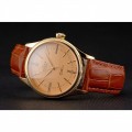 Rolex Cellini Gold Dial Roman Numerals Gold Case Light Brown Leather Strap Rolex Cellini Gold Dial Roman Numerals Gold Case Light Brown Leather Strap