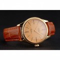 Rolex Cellini Gold Dial Roman Numerals Gold Case Light Brown Leather Strap Rolex Cellini Gold Dial Roman Numerals Gold Case Light Brown Leather Strap