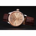 Rolex Cellini Gold Dial And Bezel Stainless Steel Case Brown Leather Strap 622840