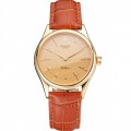 Rolex Cellini Gold Dial And Markings Gold Case Light Brown Leather Strap