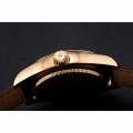 Rolex Cellini White Dial Gold Case Brown Leather Strap 622833