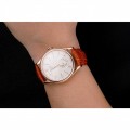 Rolex Cellini White Dial Rose Gold Case Light Brown Leather Strap Rolex Cellini White Dial Rose Gold Case Light Brown Leather Strap