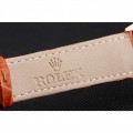 Rolex Cellini White Dial Rose Gold Case Light Brown Leather Strap Rolex Cellini White Dial Rose Gold Case Light Brown Leather Strap