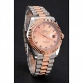 Rolex Datejust Rose Gold Dial And Bezel Stainless Steel Case Two Tone Bracelet Rolex Datejust Rose Gold Dial And Bezel Stainless Steel Case Two Tone Bracelet