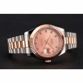 Rolex Datejust Rose Gold Dial And Bezel Stainless Steel Case Two Tone Bracelet Rolex Datejust Rose Gold Dial And Bezel Stainless Steel Case Two Tone Bracelet