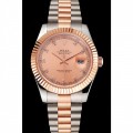 Rolex Datejust Rose Gold Dial And Bezel Stainless Steel Case Two Tone Bracelet Rolex Datejust Rose Gold Dial And Bezel Stainless Steel Case Two Tone Bracelet