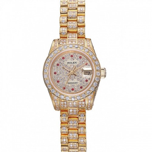 Rolex DateJust Diamond Dial Gold 622024