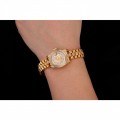 Rolex DayJust Diamond Pave Gold Dial Gold Diamond Bracelet 1453953