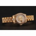 Rolex DayJust Diamond Pave Gold Dial Gold Diamond Bracelet 1453953