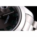 Rolex DateJust Polished Stainless Steel Bezel Grey Dial 42000