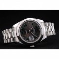 Rolex DateJust Polished Stainless Steel Bezel Grey Dial 42000
