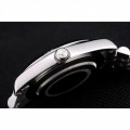 Rolex DateJust Stainless Steel Ribbed Bezel Flower Silver Dial 42001