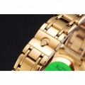 Rolex Datejust Diamond Dial Pink Jewels Bezel Gold Case And Bracelet 622835
