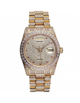 Rolex Day-Date Diamonds Yellow Gold-SRL185 621615
