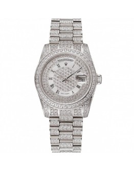 Rolex Day-Date Diamond Pave Dial Diamond Case Diamond Bracelet 1453950
