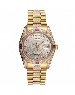 Rolex Day-Date Diamonds Yellow Gold-SRL184 621614