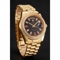 Rolex Day-Date Diamonds And Rubies Black Dial Yellow Gold Bracelet 1454101