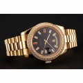 Rolex Day-Date Diamonds And Rubies Black Dial Yellow Gold Bracelet 1454101