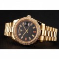 Rolex Day-Date Diamonds And Rubies Black Dial Yellow Gold Bracelet 1454101