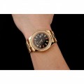 Rolex Day-Date Diamonds And Rubies Black Dial Yellow Gold Bracelet 1454101