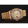 Rolex Day-Date Diamond Pave Gold Dial Gold Diamond Bracelet 1453954