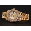 Rolex Day-Date Diamond Pave Gold Dial Gold Diamond Bracelet 1453954